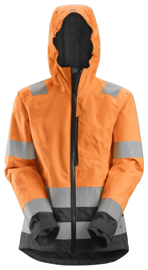 Snickers AllroundWork, High-Vis Waterproof Shell Damesjack Klasse 2/3 1347