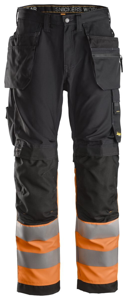 Snickers AllroundWork , High-Vis Werkbroek+ met Holsterzakken Klasse 1 6233