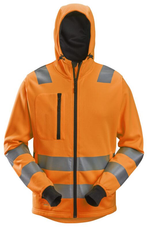 Snickers AllroundWork, High-Vis Hoodie met Rits KL2/KL3 8039