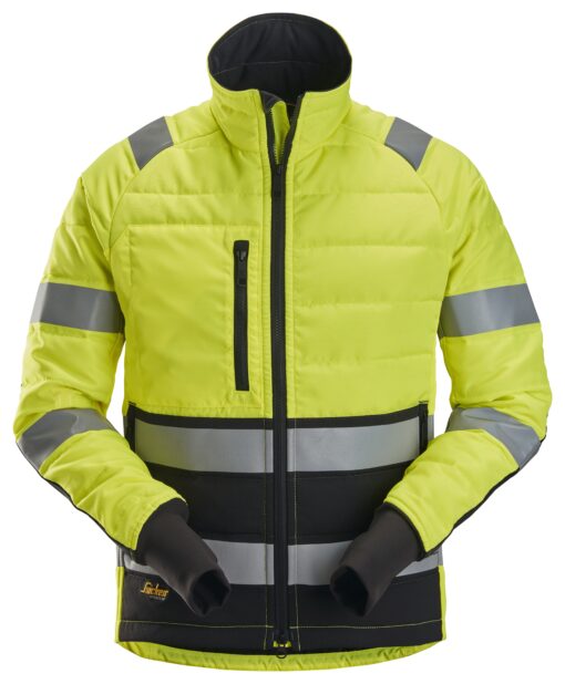 Snickers AllroundWork, High-Vis Licht Gewatteerd Jack, Klasse 2 8134